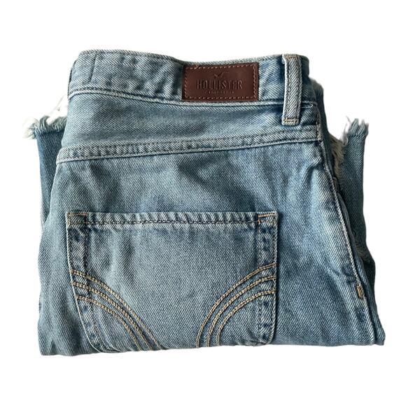 Hollister Womens Skirt Size 29 Ultra High Rise Denim Distressed Light Wash Skirt - Picture 3 of 11